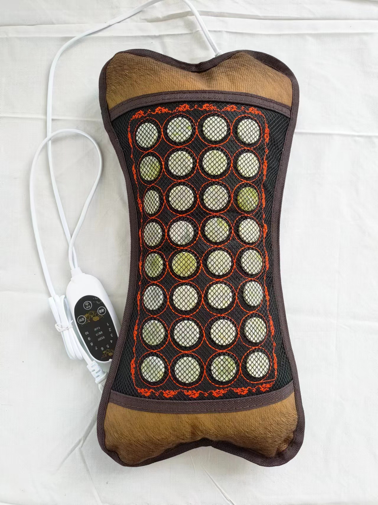 Jade Pillow Manufacturer Wholesale Heated Cervical Spine Pillow Electric Heated Jade Pillow Health Massage Jade Pillow