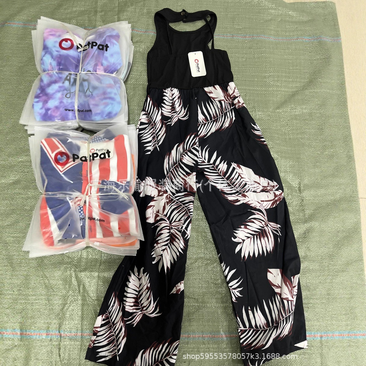 Patpat Export Kidsren's Clothing Miscellaneous Amazon Men's and Women's Two-Piece Set Factory Direct Sales Kids' Clothes