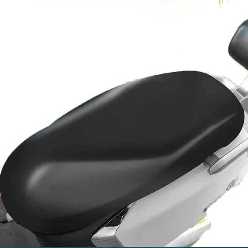 Electric Vehicle Seat Cushion Cover Sun Protection Waterproof Leather Battery Vehicle Scooter Seat Cover Thickeneded Four-Season Universal Leather Cover