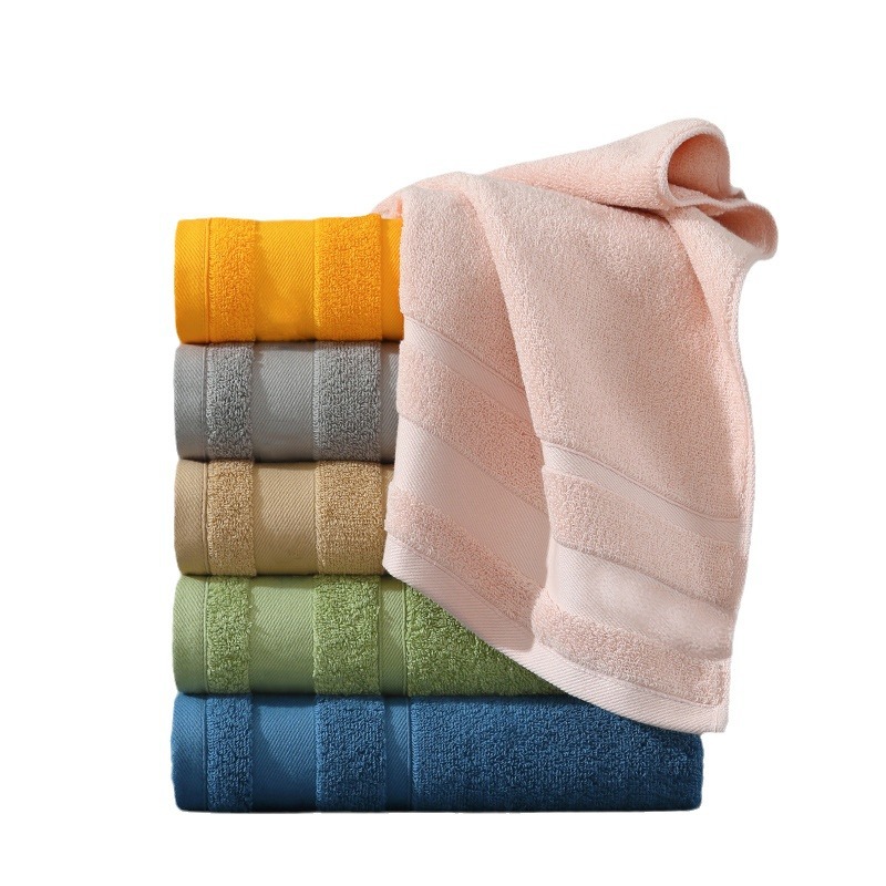 Cotton gift towel wholesale towel bath towel square towel plain cotton Amazon foreign trade Towel LOGO customization