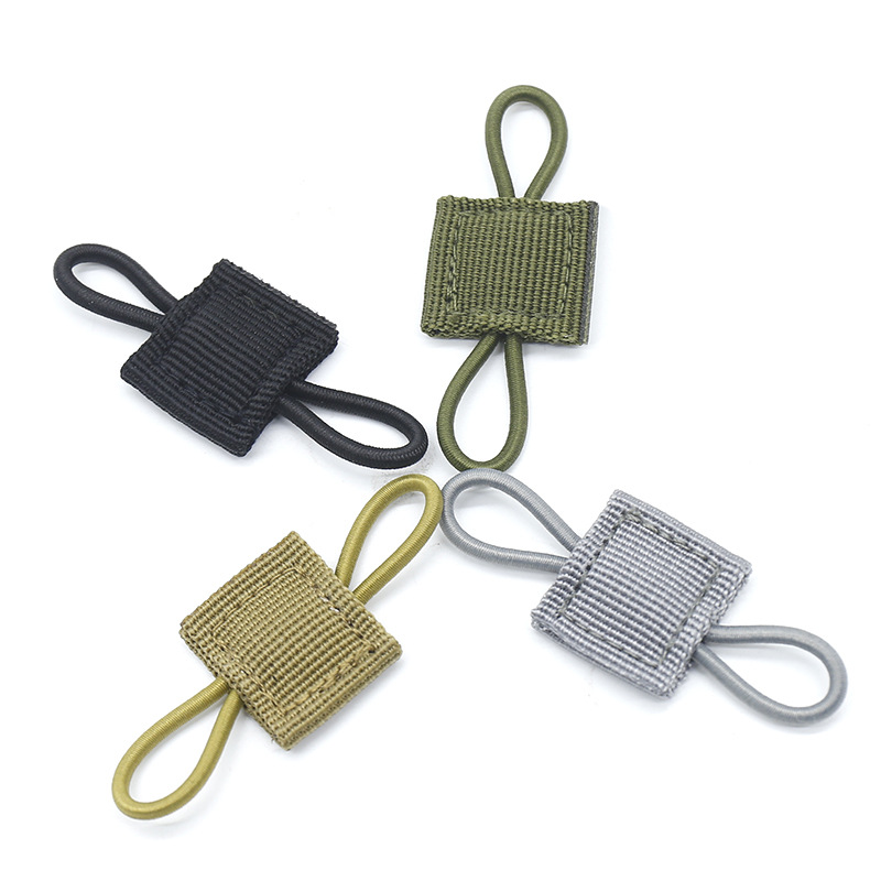 Multi-purpose backpack vest accessories hanging buckle tactical belt fixed buckle PPT antenna flashlight elastic webbing binding buckle