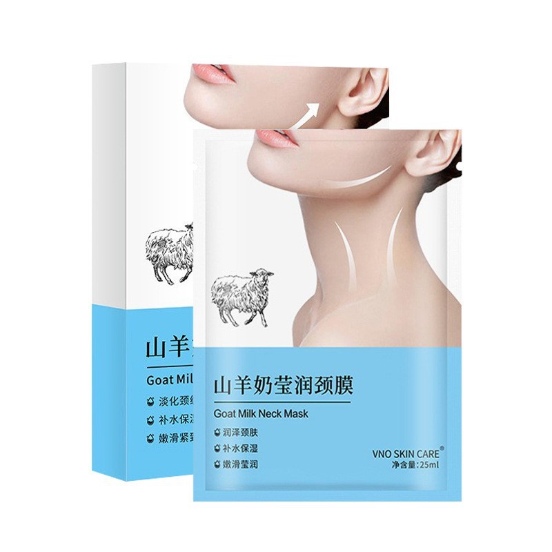 Vno Goat Milk Neck Mask Moisturizing Neck Lines Patch Hydrating Neck Care Cream Neck Neck Mask Boxed Delivery