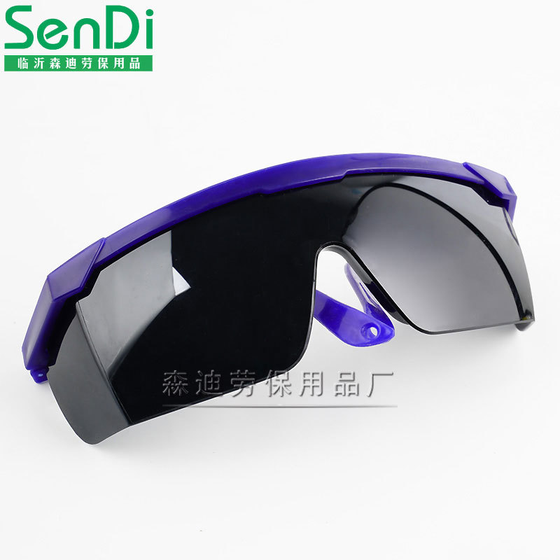 PC protective glasses transparent anti-dust impact industrial black anti-glare labor protection welder goggles wholesale