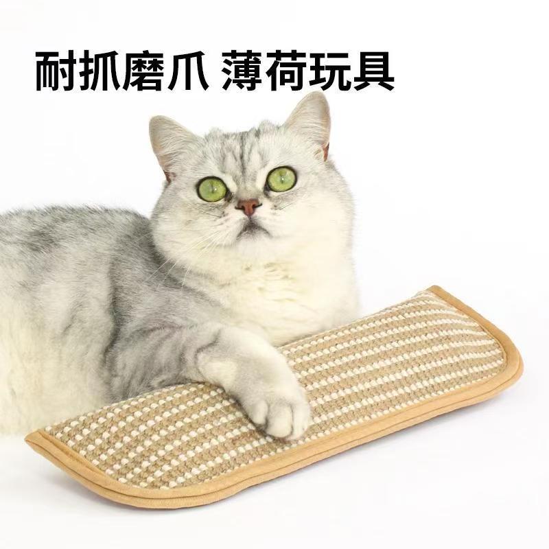 Catnip Pillow for Teeth Grinding, Self-Pleasure and Boredom Relief, Wear-Resistant and Bite-Resistant Cat Toy Sisal Pillow Manufacturer Wholesale Cross-Border Supply