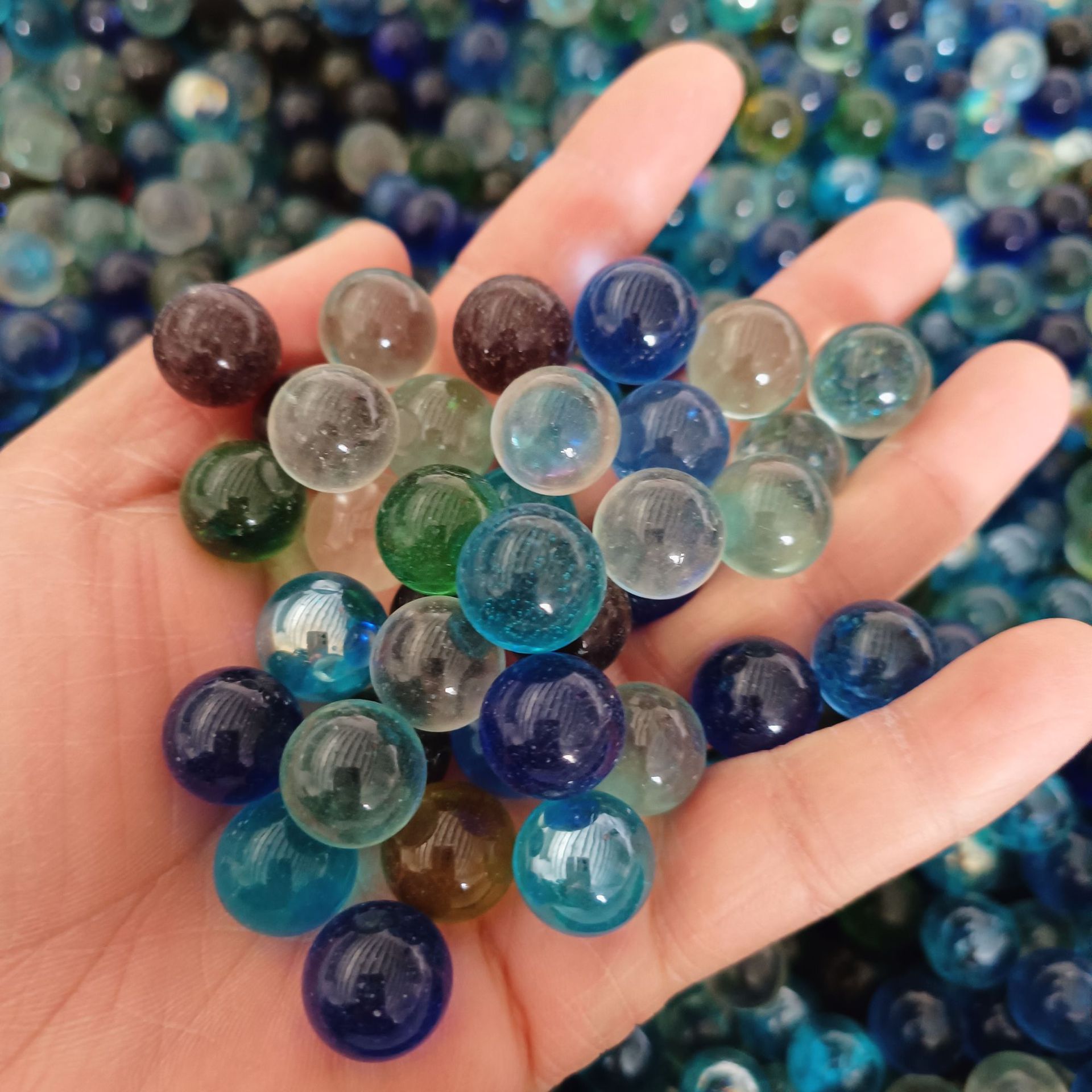 16mm Glass Beads, Special Glass Marbles for Game Consoles, Nostalgic Glass Balls