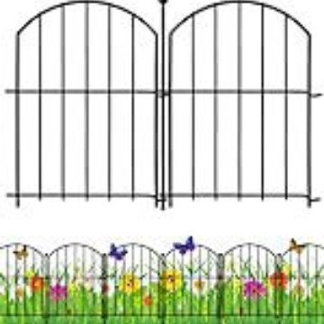 Cross-border decorative garden fence fence anti-rust metal non-digging animal barrier dog, arched flower bed edge