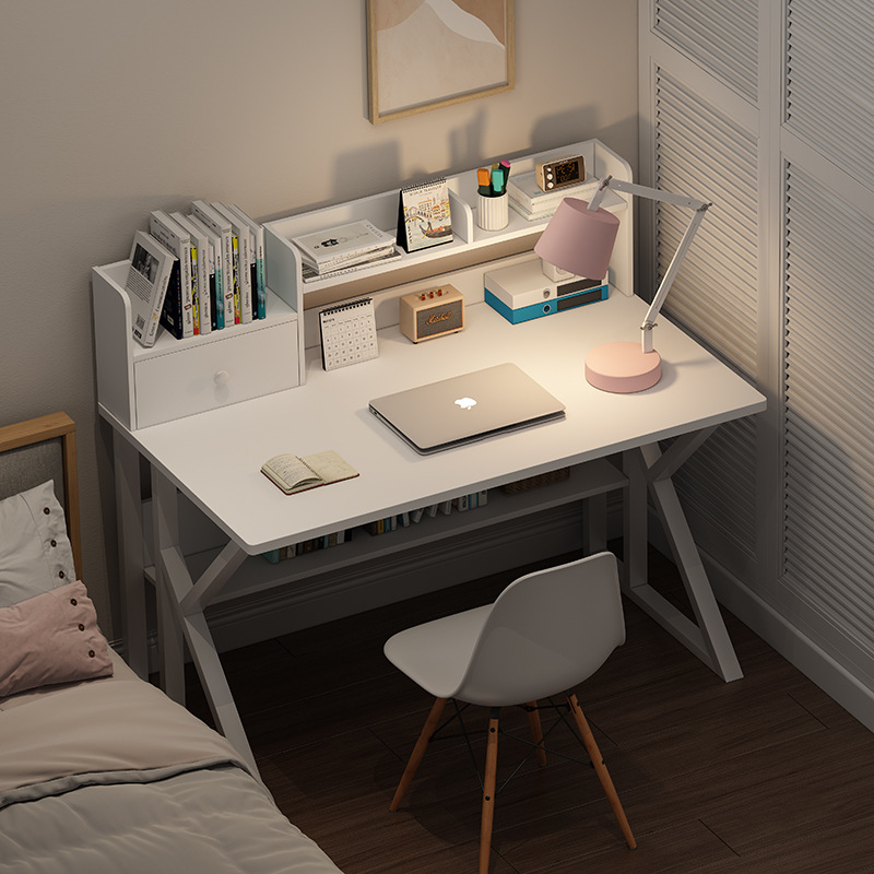 Компьютерный стол, простой стол, интегрированная офисная мебель, сочетание стола и стула, учебный стол для учеников средней школы, стол для девочек в спальне