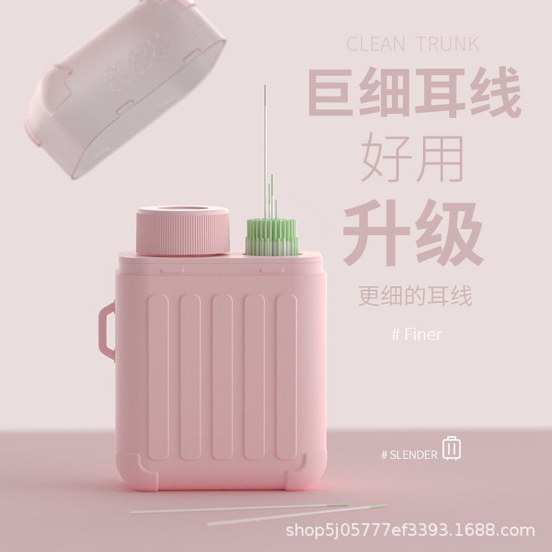 180 Travel Ear Hole Cleaning Ear Wires for Cleaning Ear Holes, Preventing Blockage, and Removing Odor, Japanese Ear Cleaning Tool