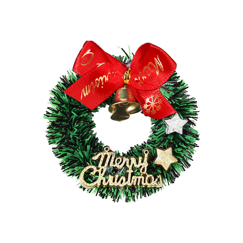 Christmas Decorations Mini Christmas Wreath Simulated Garland Desktop Shooting Props Background Christmas Tree Accessories