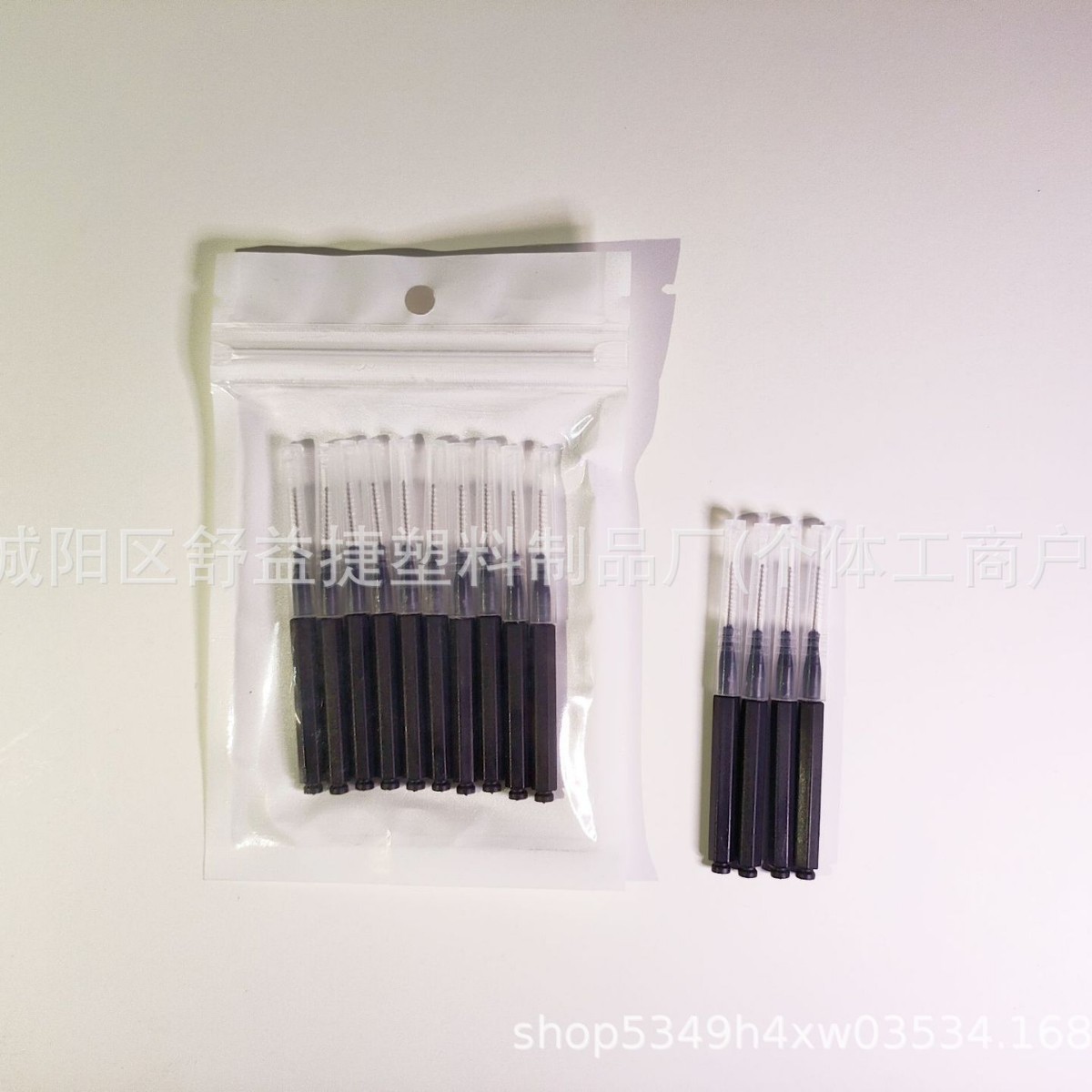 Pencil-Type Interdental Brush Manufacturer Straight-Haired Interdental Brush with Dust Cover Beauty Brush L-Shaped Interdental Brush