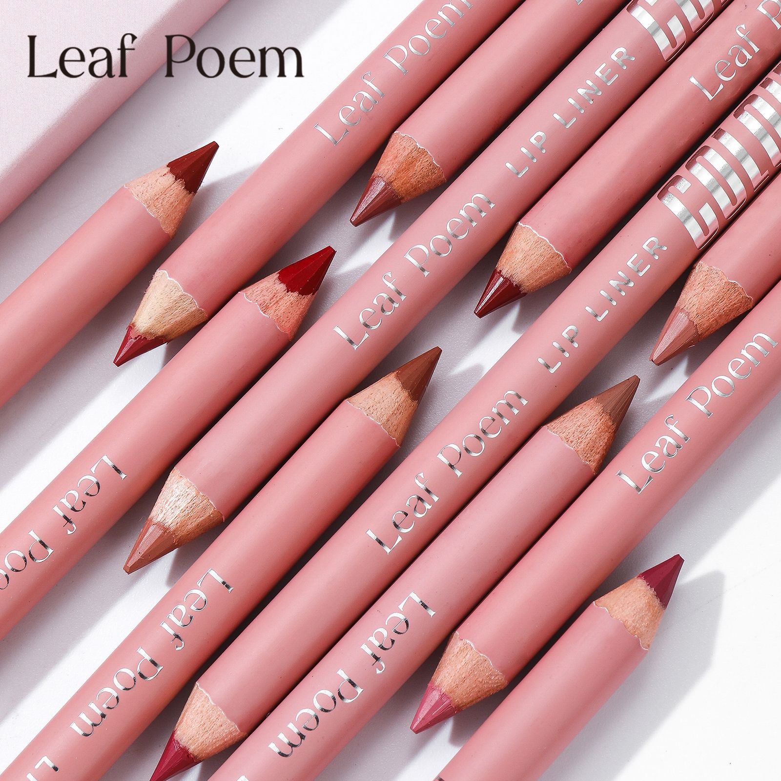 LEAF P0EM Cross Border Makeup 12 Color Matte Fog Lip Liner Outline Lip Lasting Waterproof Lipstick Lip Pen