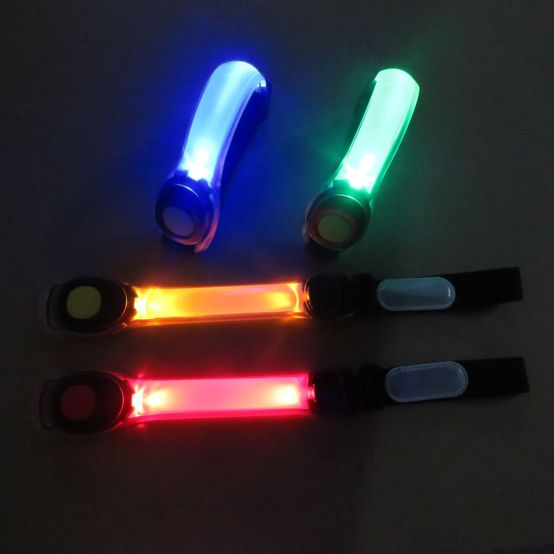 Ночной светящийся браслет для активного отдыха, светодиодный браслет для ночного бега и езды, предупреждающий светящийся ремешок