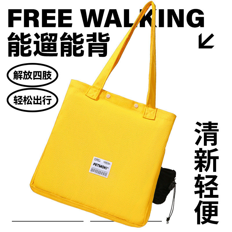 Langlang Bag Cat Bag Outgoing Portable Breathable Canvas Cat Outgoing Bag Dog Pet Backpack Large Capacity Universal