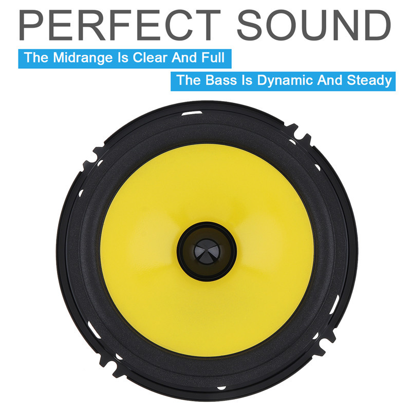 Wholesale foreign trade cross-border 6 inch car speaker audio yellow basin speaker coaxial speaker New YL1608