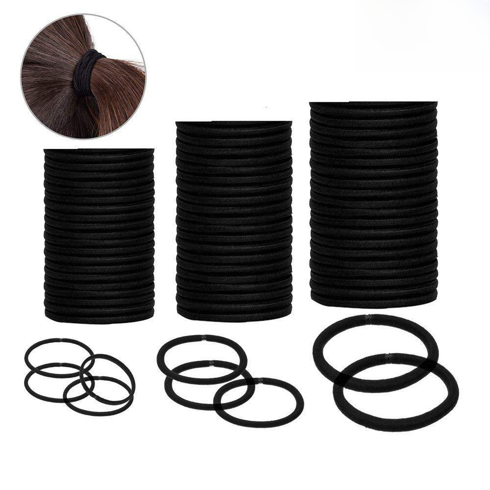 High elastic hair rope thickened seamless hair band Black rubber band hair rope durable hair accessories