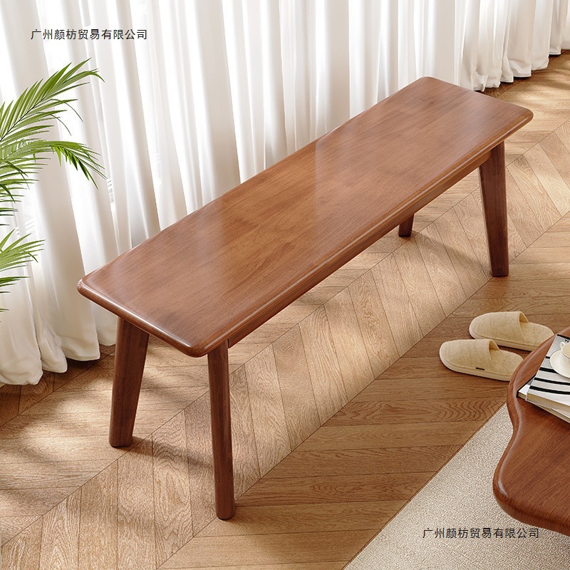 Все скамьи из массива дерева, пуф для обеденного стола в гостиной, скамья для чайного стола, деревянная скамья для дома, длинный стул, скамья у кровати, пуф для смены обуви