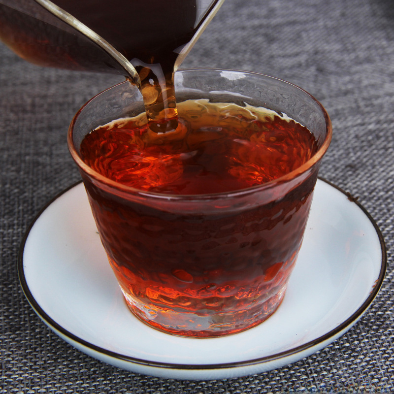 New Wholesale hechangxuan Palace golden Bud spring tea jujube fragrant court 357G Seven-seed cake cooked tea