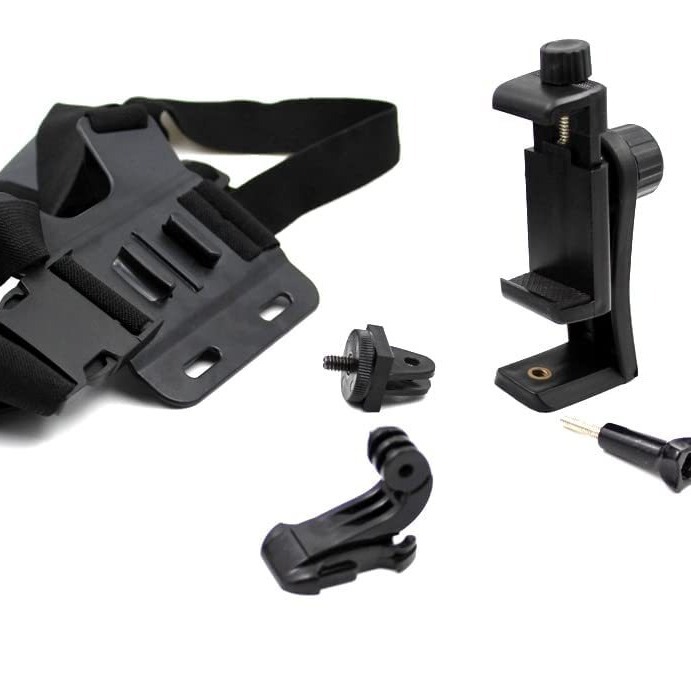 Camera shoulder strap gopro12/11 chest strap mobile phone clip insta360 Dajiang sports camera accessories live broadcast suit