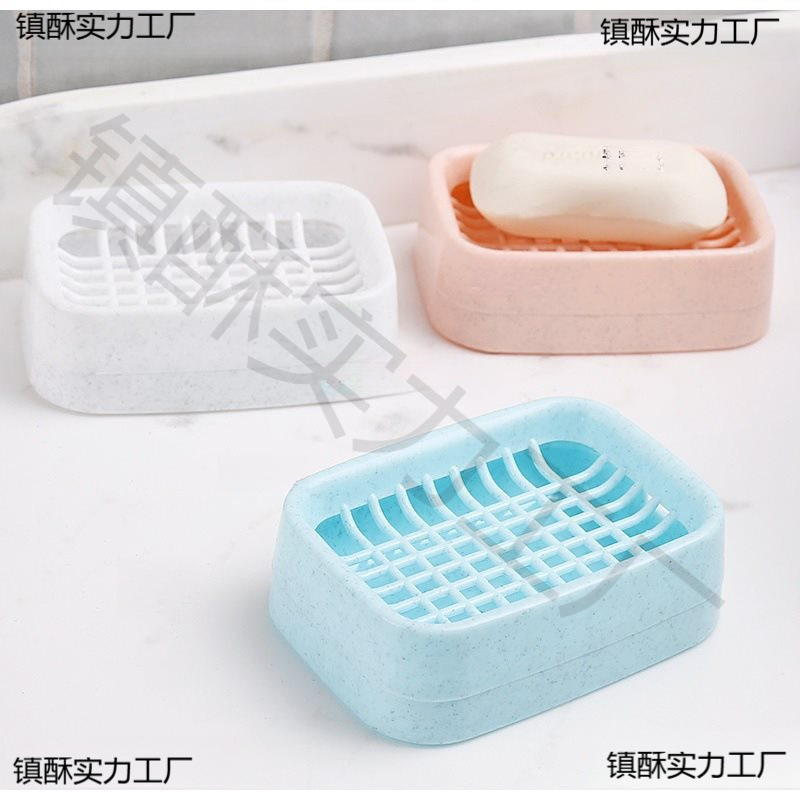 Bathroom Drain Double-Layer Soap Box Creative Plastic Travel Soap Box Handmade Soap Holer Bathroom Soap Rack