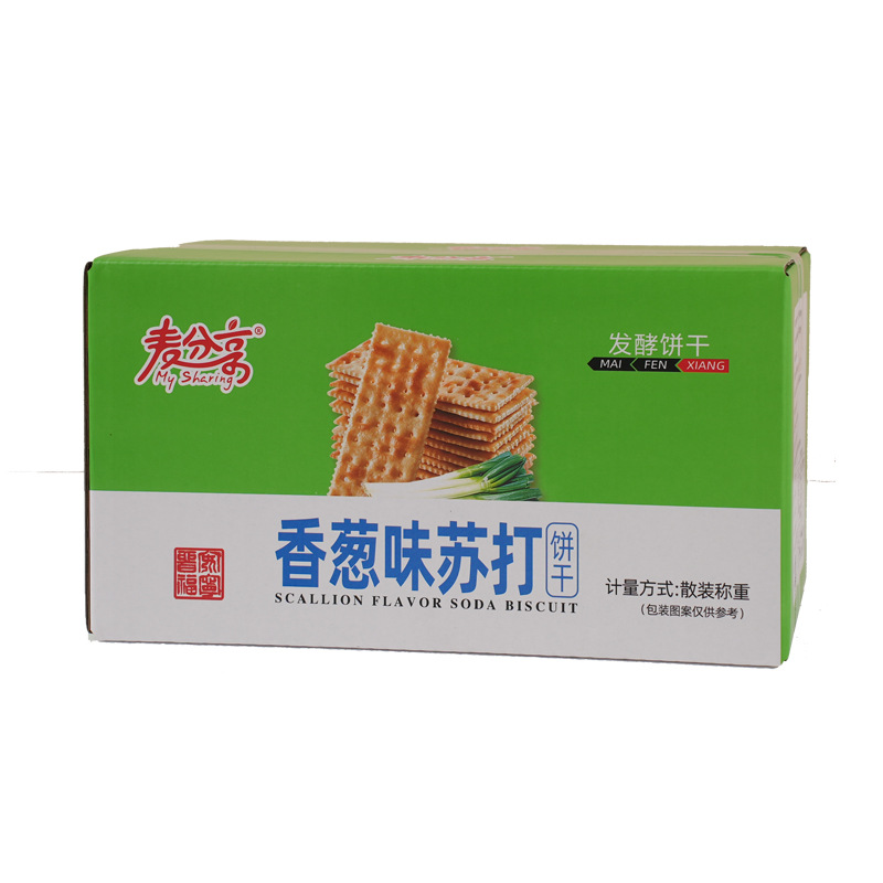 Soda Biscuits Combed with Chives Flavor Breakfast Biscuits Salty Snacks Snacks Snacks Snacks in Bulk