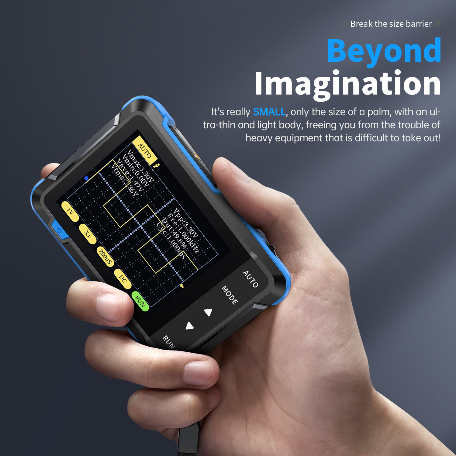Fnirsi Dso152 Handheld Small Oscilloscope Portable Digital Oscilloscope for Beginners Teaching and Maintenance