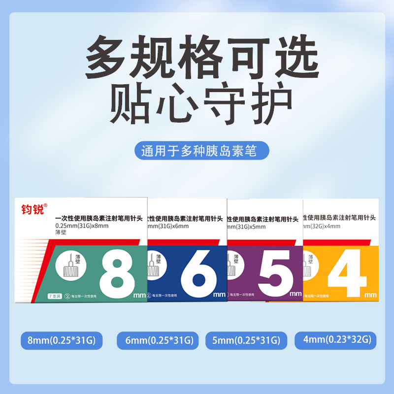 Insulin Needle 4/5/6/8mm Universal Magic Pen Injection Guide Jun Ruino and Pen Universal Sterile Medical