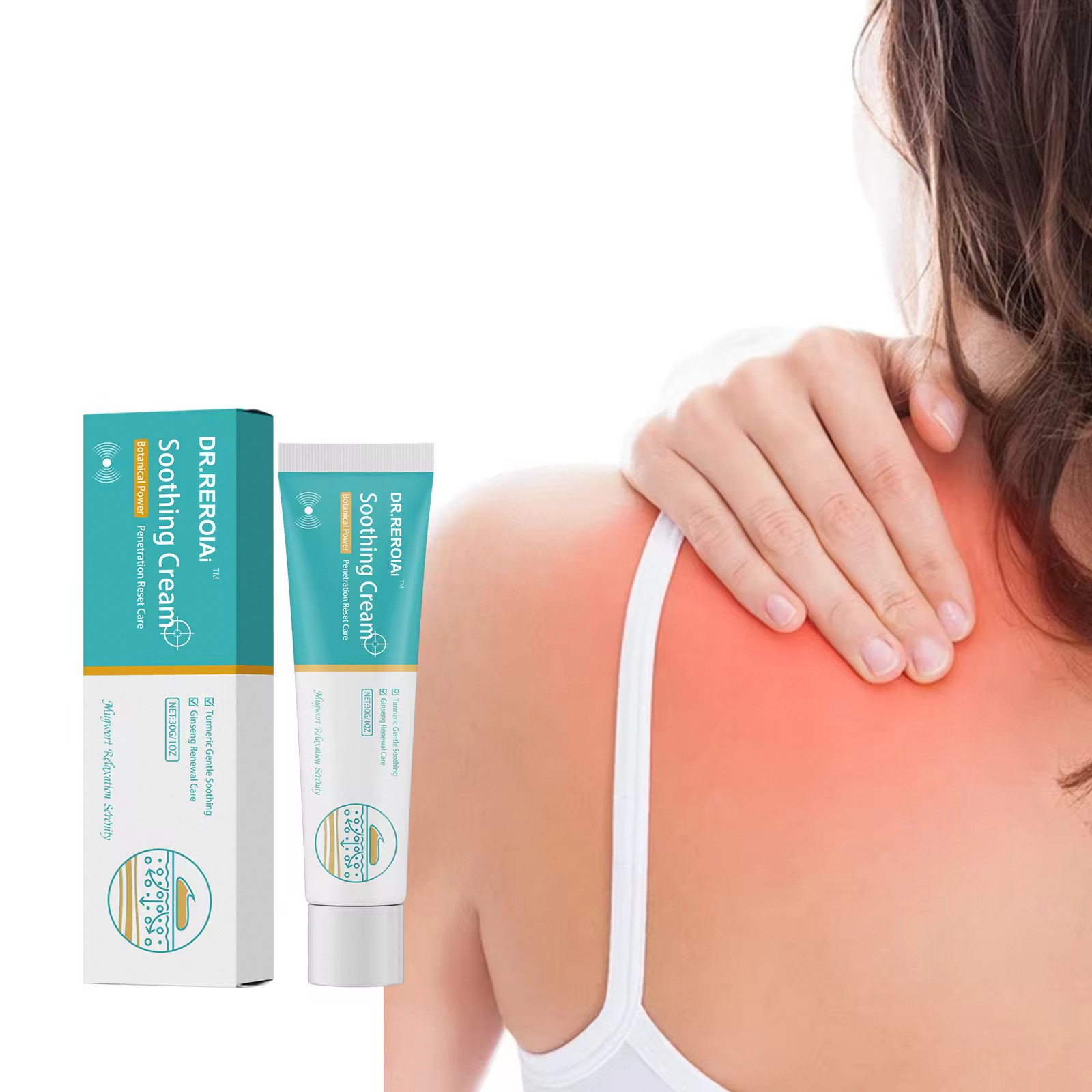 Cross-Border Hot-Selling Shoulder Care Cream Gentle Ingredients Nourish and Care for Comfortable Shoulder and Neck Massage Care Cream
