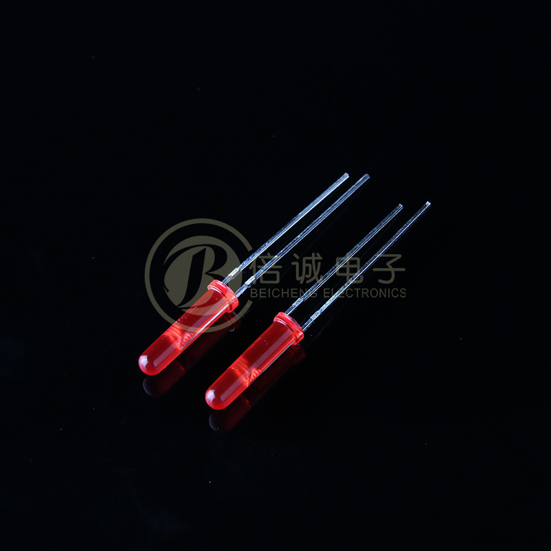 Led Light-Emitting Diode Lamp 3mm Round Head Plug-In Lamp Bead Control Board Indicator Light 13.5mm High Colloidal Plug-In Le