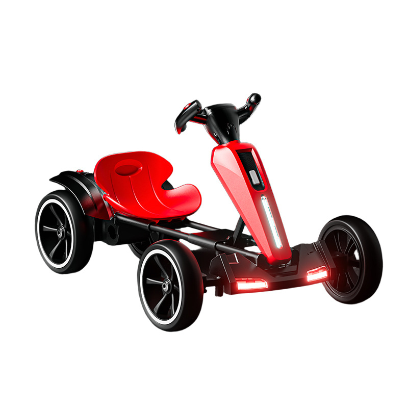2025 New Model Installation-Free Children's Electric Go-Kart Foldableable Male and Female Baby Can Sit on Portable Remote Control Car