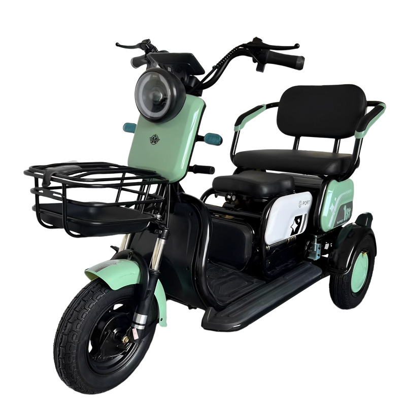 Elderly electric three-wheeled scooter can be customized passenger and cargo Mini small scooter leisure electric tricycle