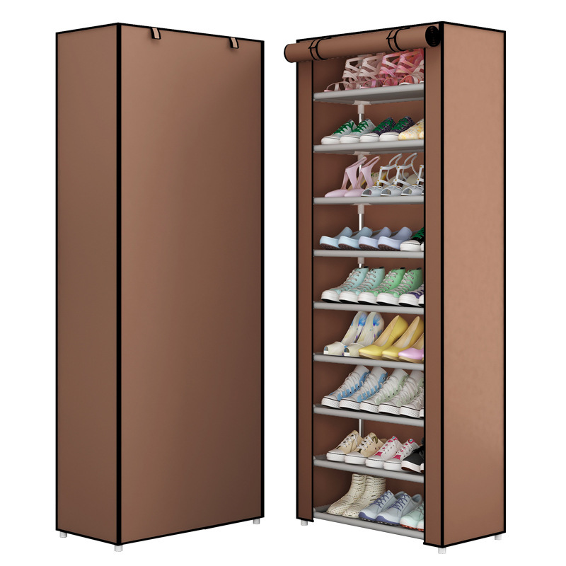 Shoe Rack Dust Cover Multi-layer Rack Outer Cover Simple Door Cloth Cover Storage Shoe Cabinet Household Indoor Good-looking Economical