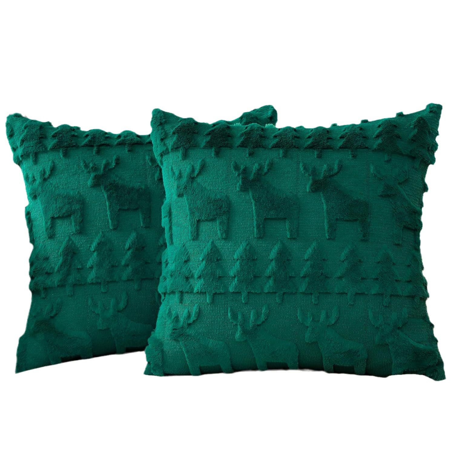 in stock Christmas decorative pillow cover cross-border hot sale faux wool quilted snowflake cushion cover Christmas decorative wholesale