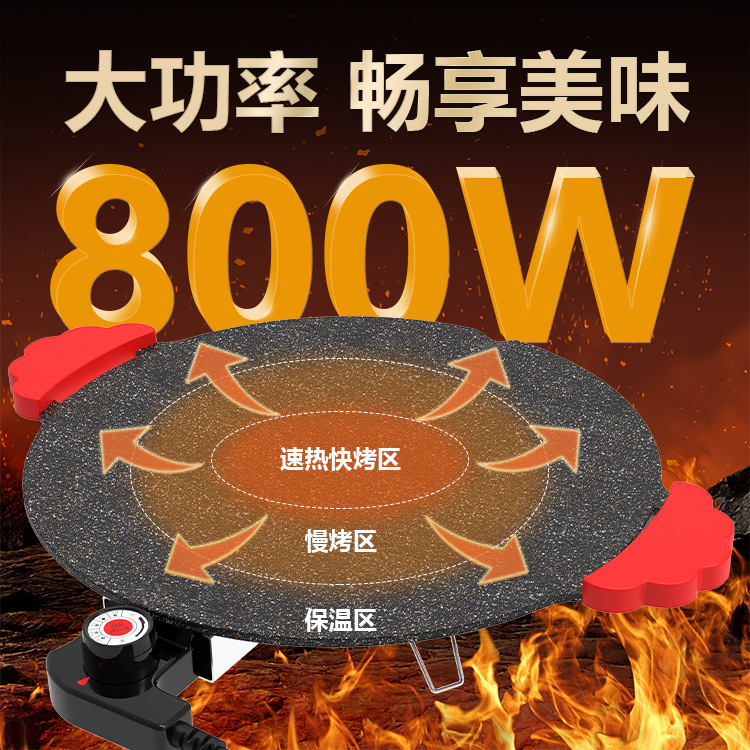 Ce Ul Fcc Rohs Fcm Electric Grill Pan Electric Oven Barbecue Machine Electric Grill Pan Iron Plate Barbecue Meat Pot Export