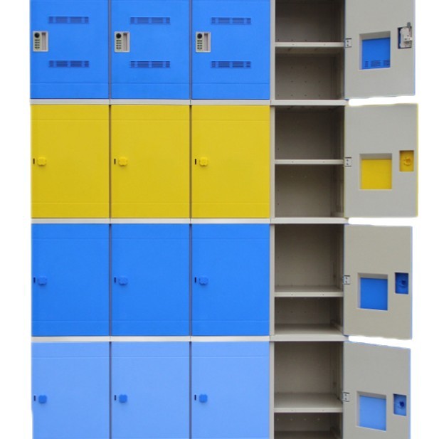 Manufacturer Supplies Abs Locker Plastic File Cabinet Employee Locker Bathroom Wardrobe Multi-Door Shoe Cabinet Anti-Collision Cabinet