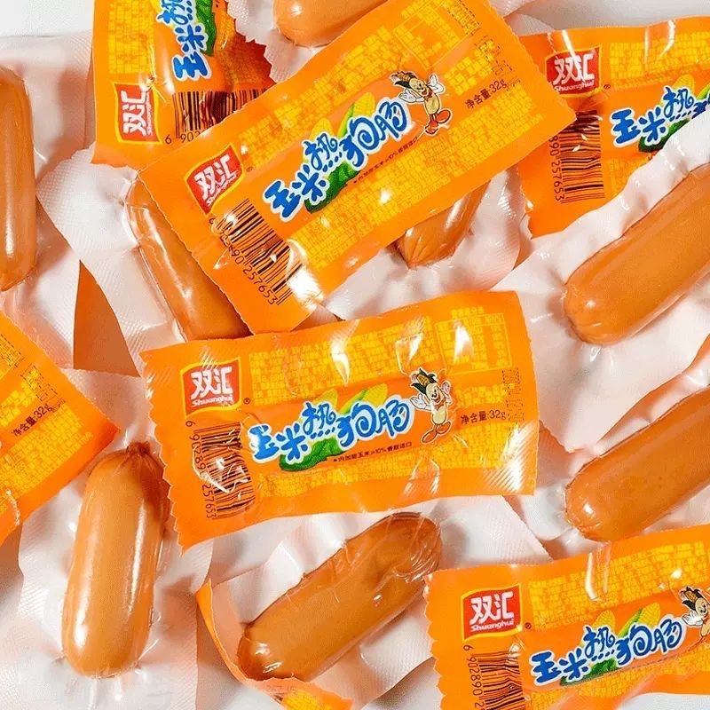 Shuanghui Corn Hot Dog Sausage 32g Corn Ham Sausage Spicy Crispy Sausage Snack Snack Noodles Partner