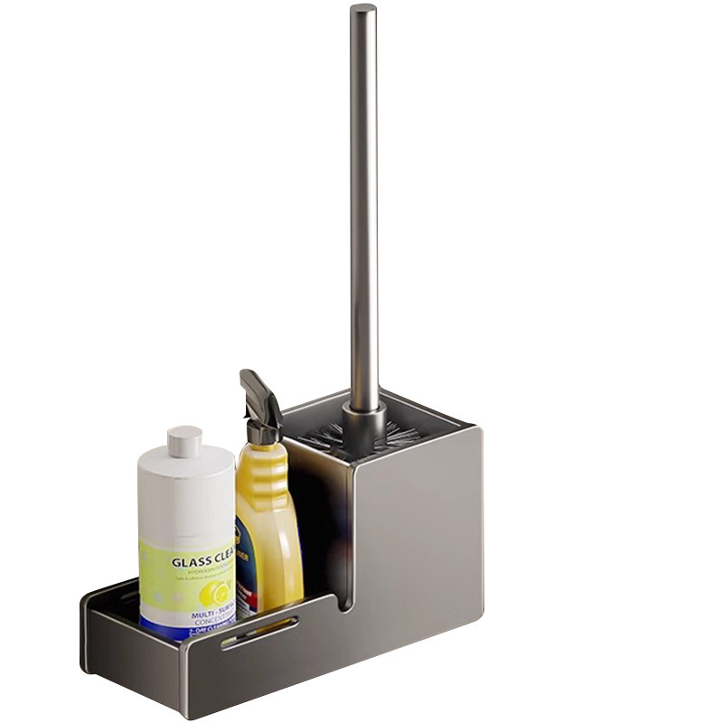 Toilet Brush Household Non-Dead Angle Non-Punch Toilet Brush Toilet Bathroom Toilet Cleaning Toilet Brush Head