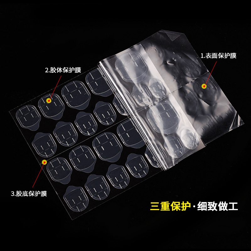 New Style Jelly Glue for Wearable Manicure, Transparent and Traceless Double-sided Jelly Stickers That Do Not Hurt Nails, Removable Manicure Stickers