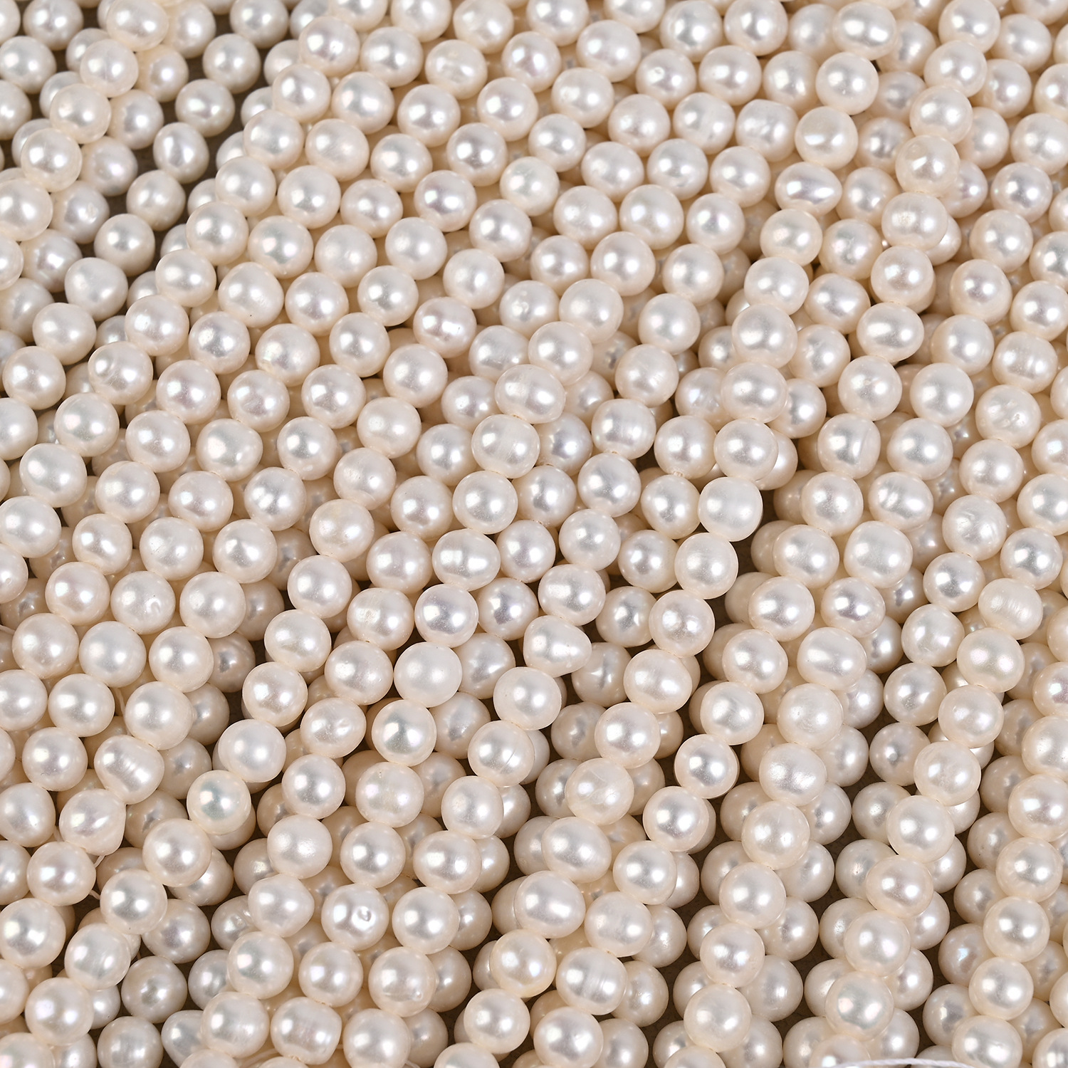 Nearly Round Natural Freshwater Pearls 3-10mm Semi-Finished Beads DIY Sweater Chain Necklace Bracelet Wholesale Affordable