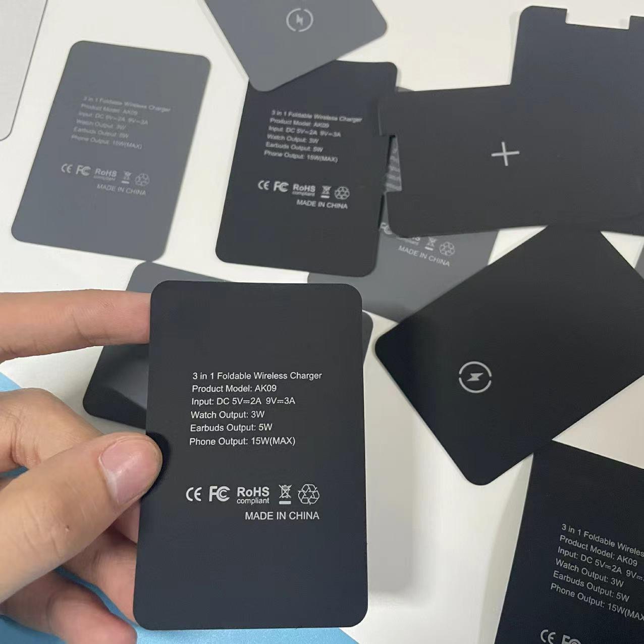 Silicone surface silk screen logo wireless charging non-slip silicone surface printing magnetic car anti-slip silicone gasket