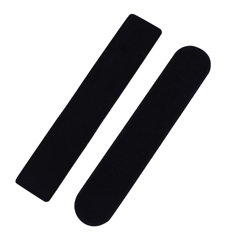 Large Stock of Black Velvet Pencil Cases with Logo Printing Available, Wholesale Hot-Selling Flocked Pen Sleeves