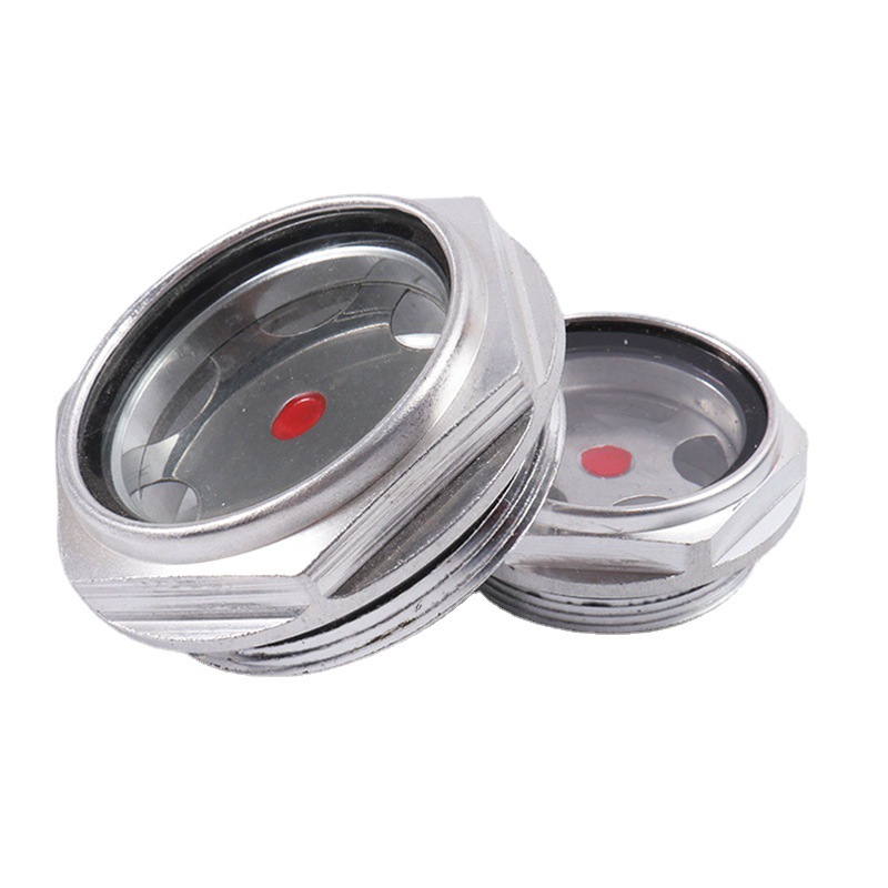 Manufacturer Supplies Aluminum Alloy Oil Mirror, Multi-Specification Screw-In Round Oil Mark, High Temperature Resistant Oil Window, Sight Glass, Oil Level Mirror