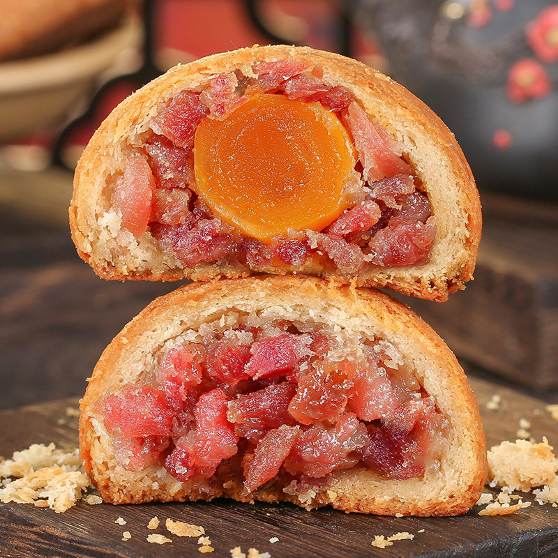 Mid-Autumn Festival Mooncakes with Ham, Egg Yolk, Wholesale Group Purchase, Gift-Giving, Multi-Flavor Bulk Wholesale, Yunnan Xuanwei Mooncakes