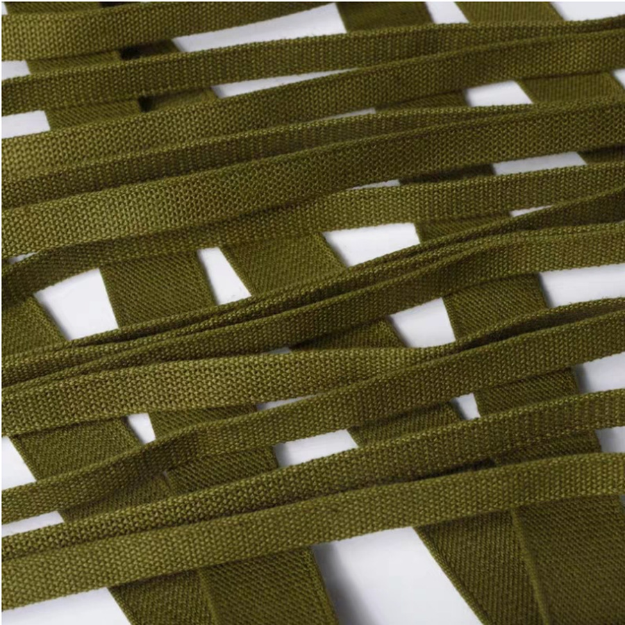 Wholesale backpack with woven belt army green backpack rope army green backpack belt military training outdoor packing rope strong and durable