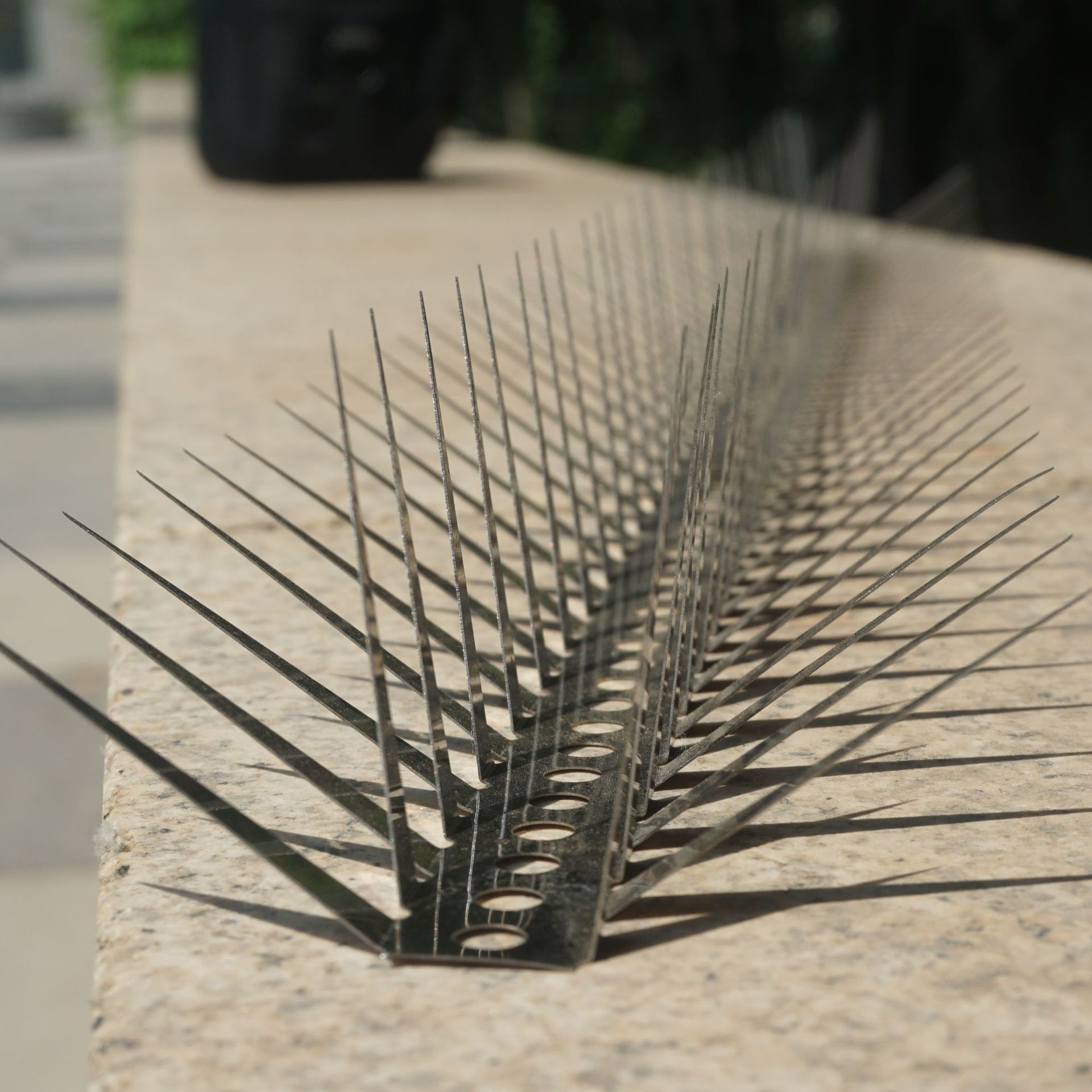 Stainless Steel Plate Outdoor Balcony Fence Anti-Cat Climbing Spikes School Fence Steel Spikes Customization