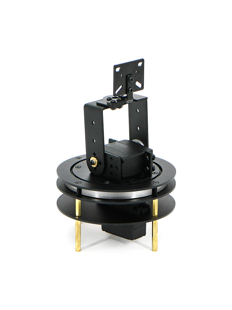 Two-Dimensional Electric Gimbal with Two Degrees of Freedom, 360-Degree Rotation, High-Torque Servo Gimbal with Bearings for Camera DIY Competition