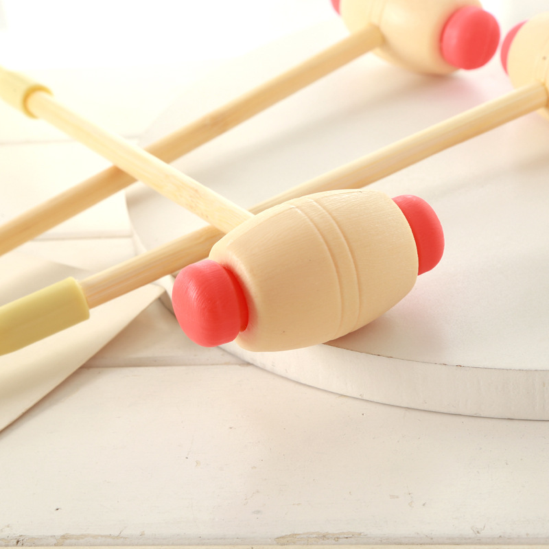 Hand hammer wooden handle plastic massage hammer do not ask for people manual massage hammer tapping hammer back hammer hand Buddha hammer wholesale