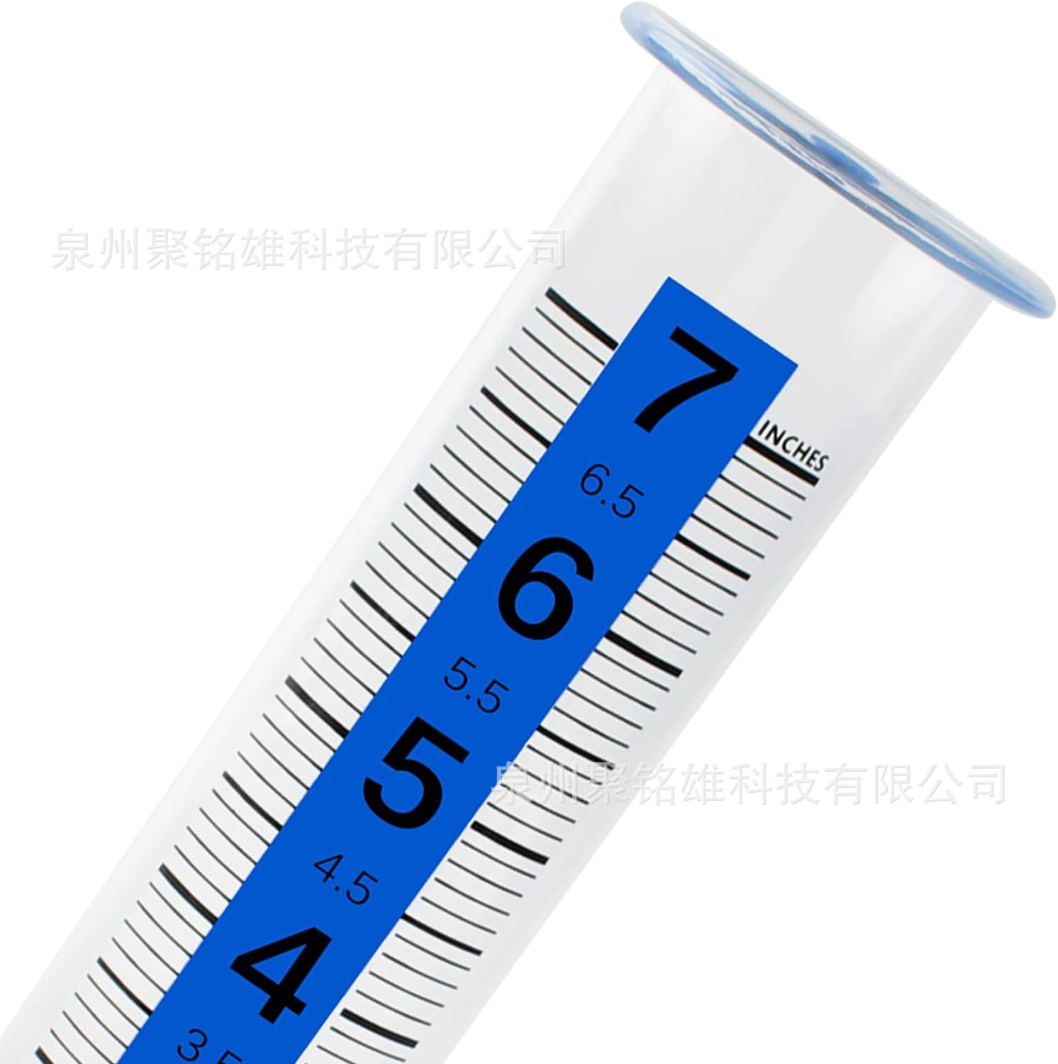 in stock 7 English Blue Striped Rain Gauge Outdoor Large Font Rain Gauge Plastic Thickened Large Digital Rain Tube