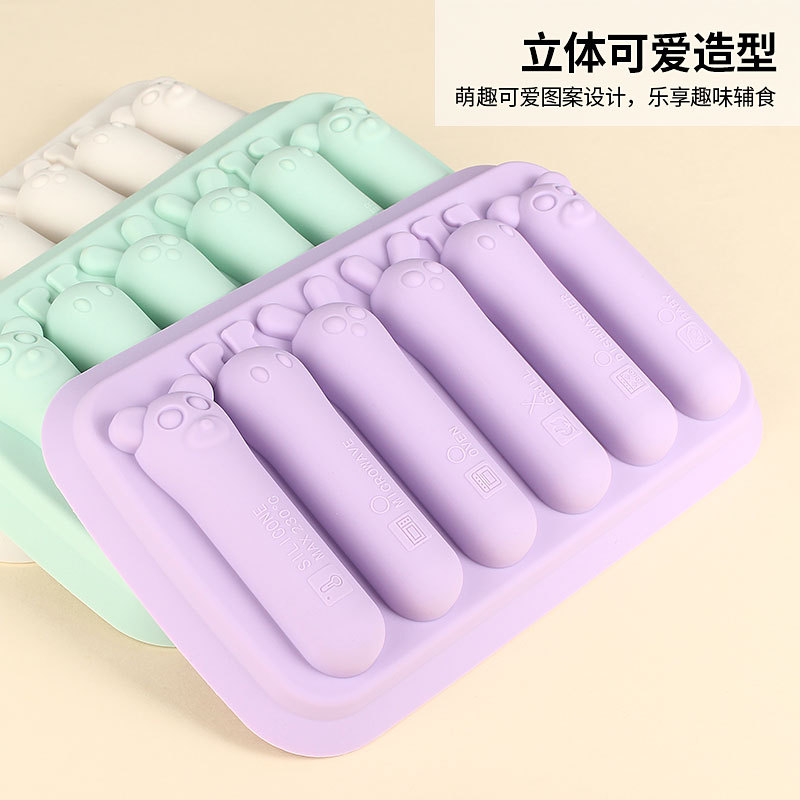 New small size mini sausage mold baby food supplement steamed high temperature resistant steamed cake sausage silicone mold