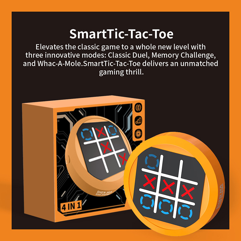 Mr. Shenma's Tic-Tac-Toe Four-In-One Memory Training Chess Fun Educational Ai Digital Toys Cross-Border Board Games