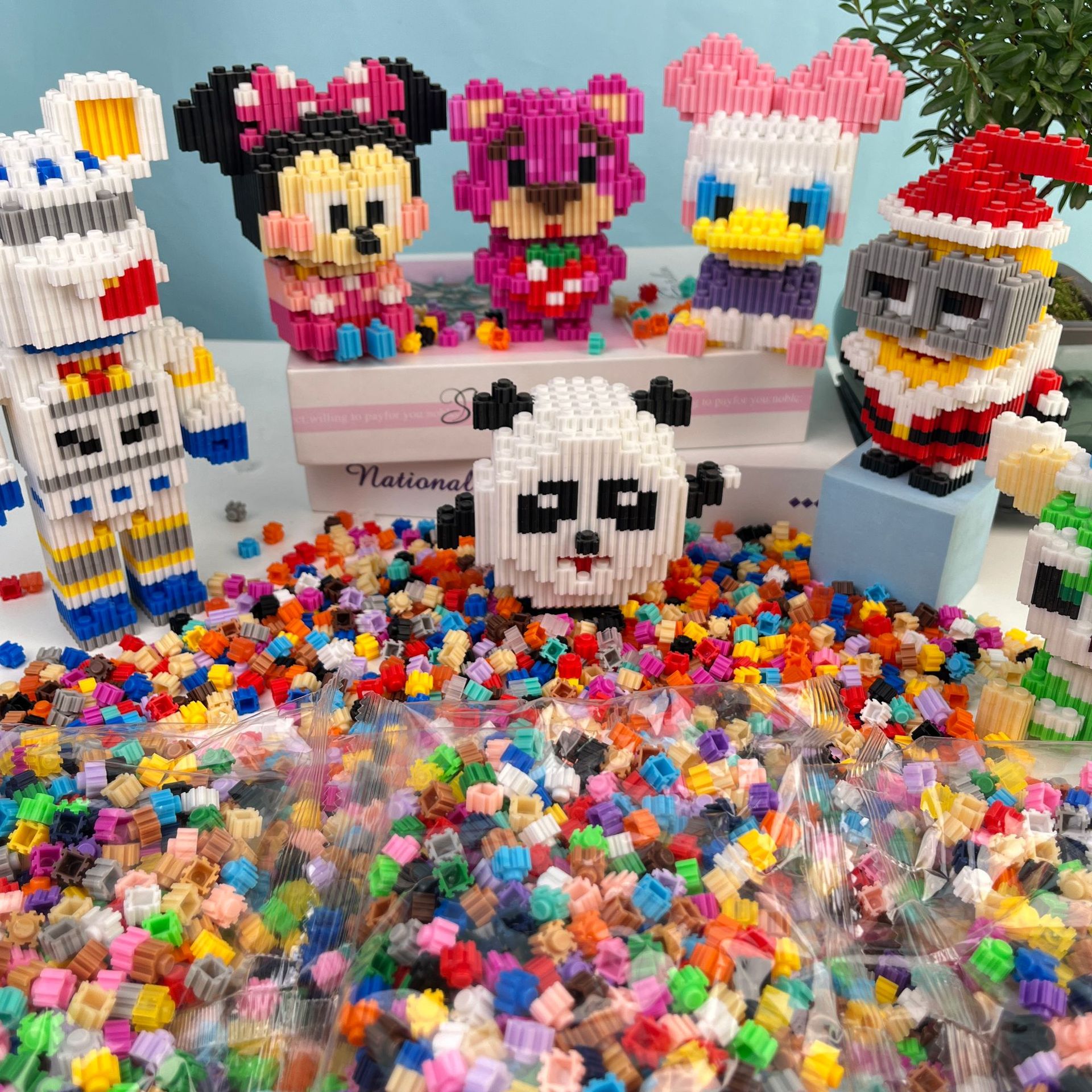 Compatible with Lego Bricks in Bulk 8mm Small Particle Toys Educational Assembly Series Children's Handmade Versatile DIY Visual